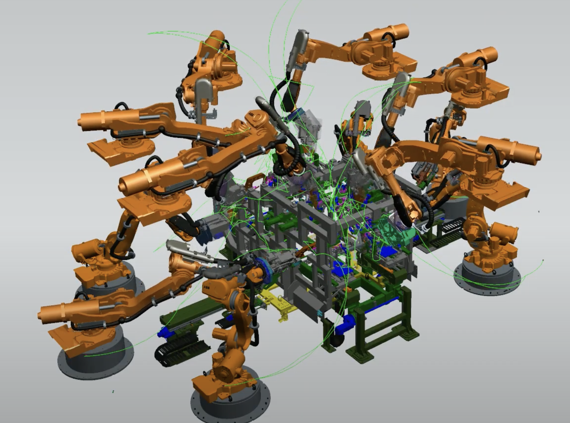 Robot path graphic
